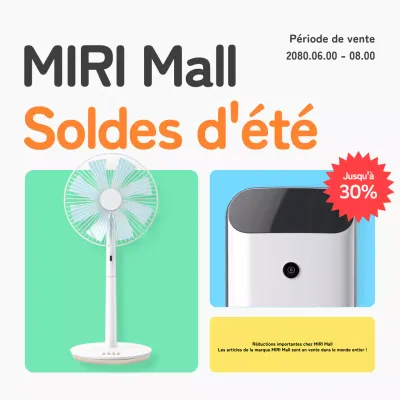 Promouvoir une exposition estivale simple en bleu clair