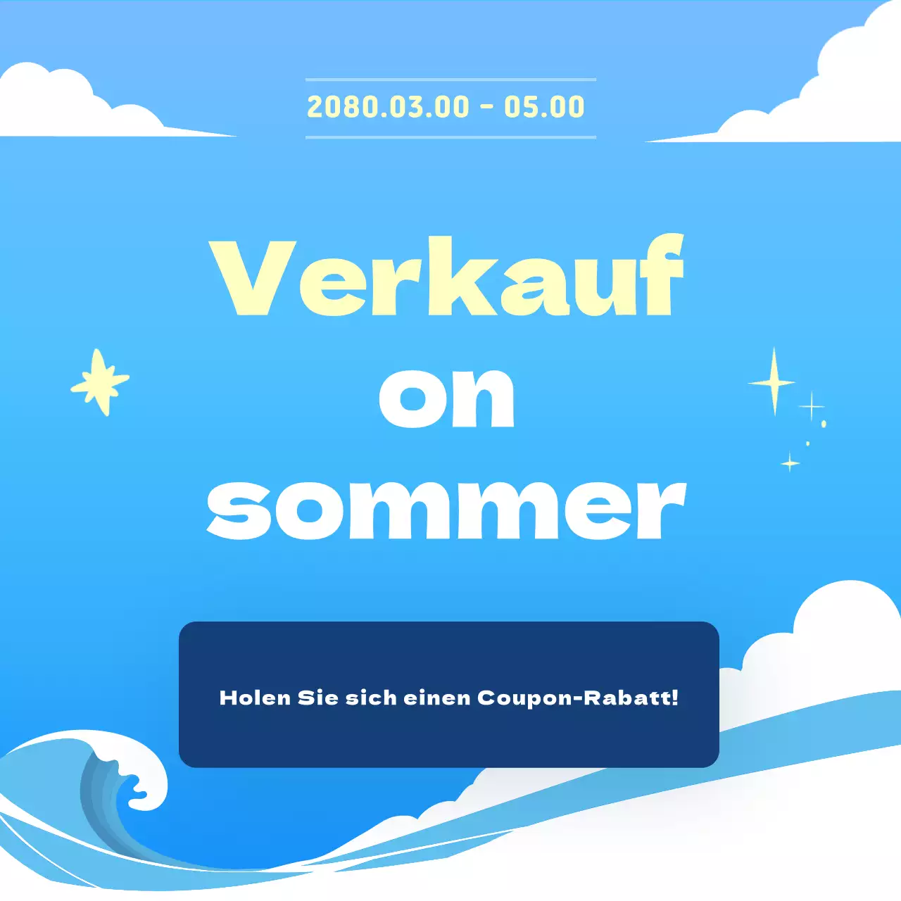 Bewerben Sie Ihre Sommerveranstaltungen in Blau