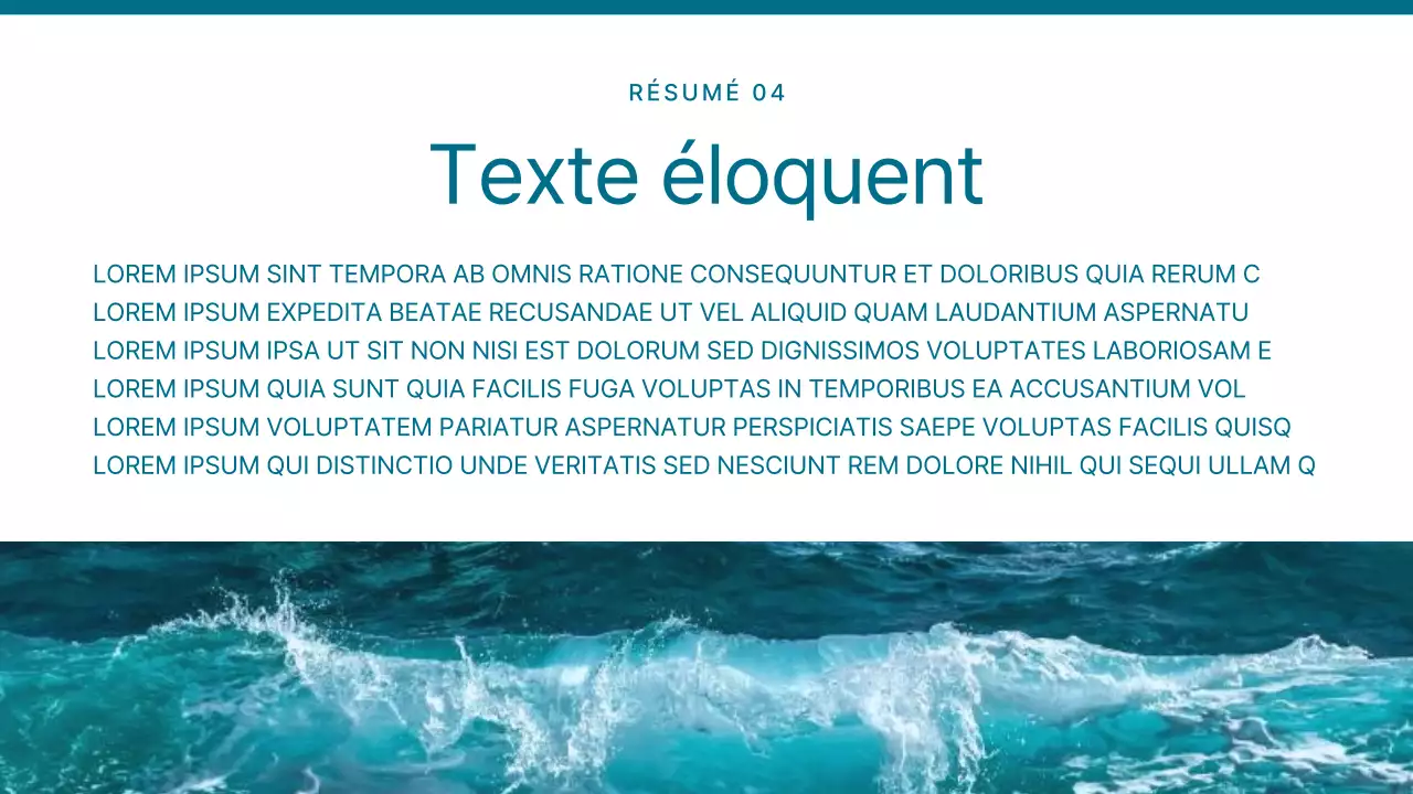 Présentation simple d'un arrière-plan d'été en menthe et blanc