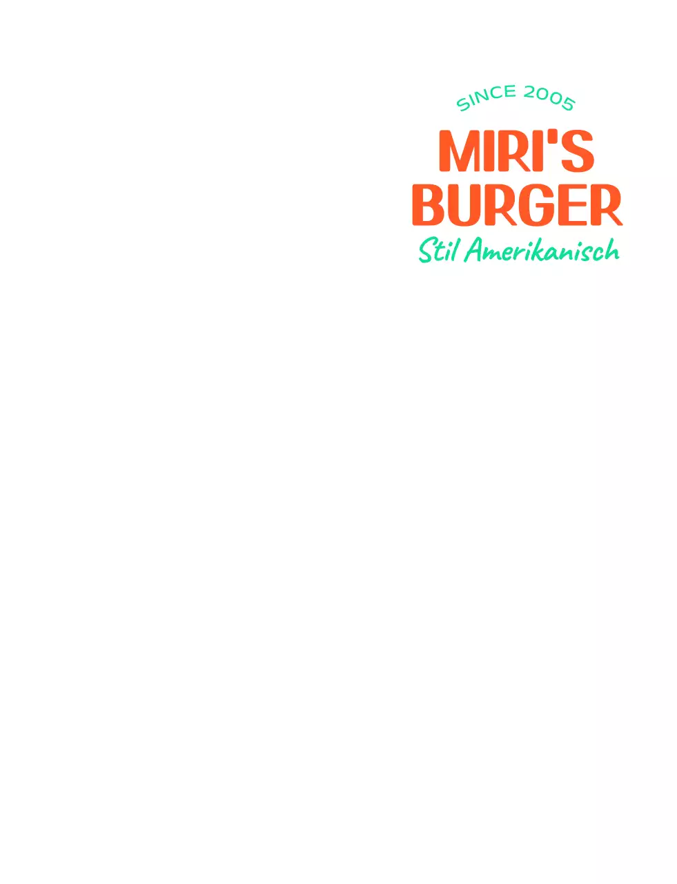 Logo für Hamburger nach amerikanischer Art