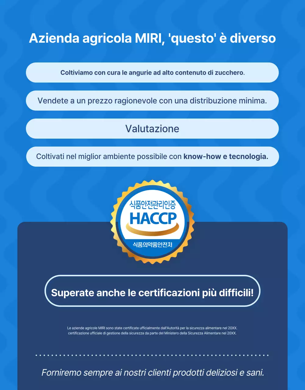 Promuovere la frutta naturale estiva di stagione in blu e bianco