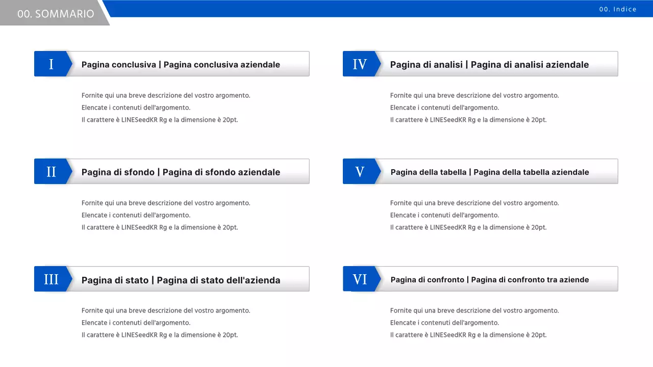 Un semplice rapporto sulla strategia aziendale in blu e nero