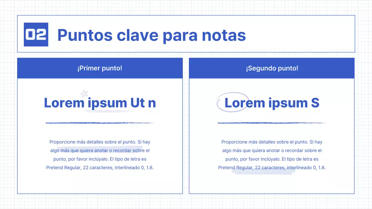 Elementos sencillos de la caligrafía en azul Recursos didácticos