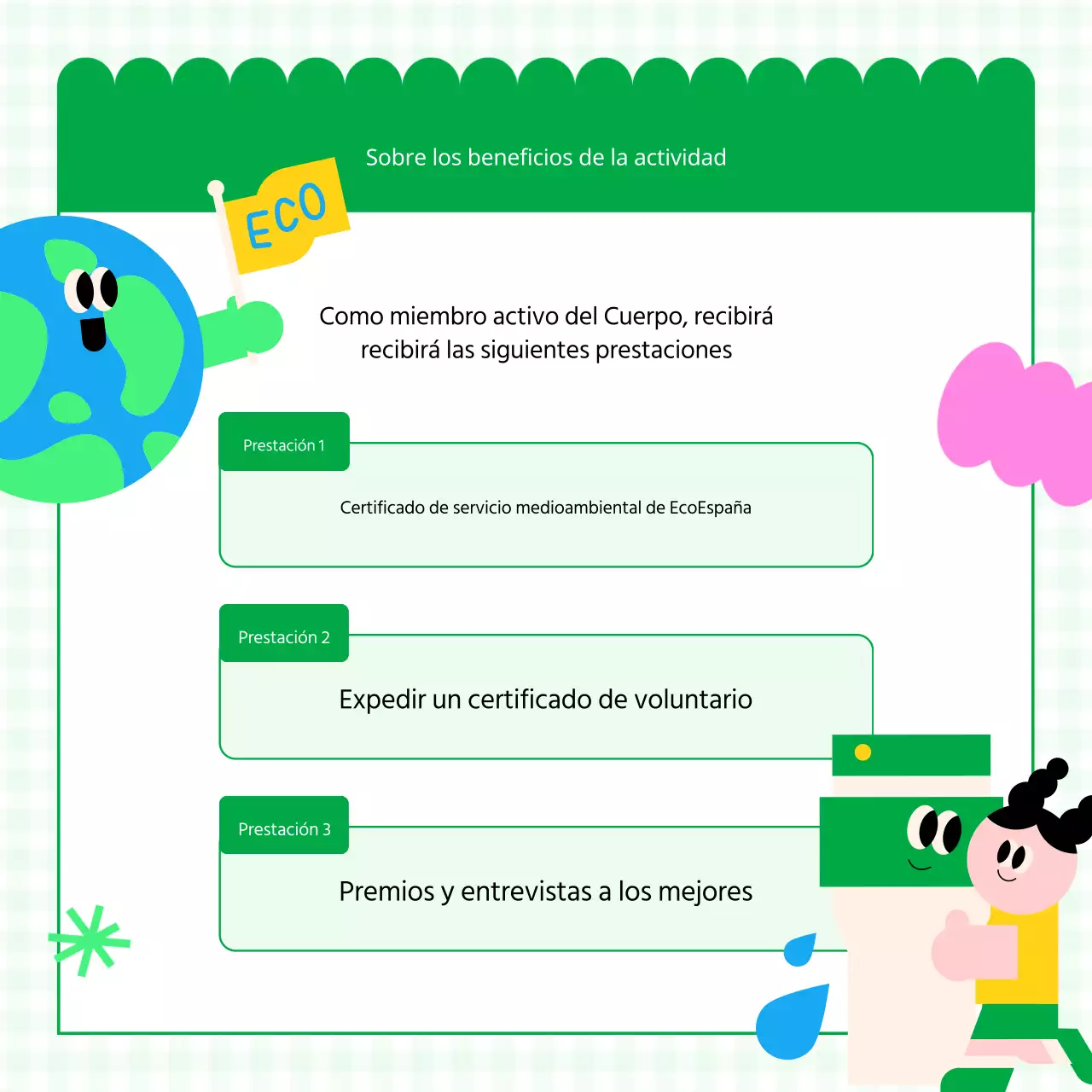 Promover la captación de estudiantes universitarios voluntarios medioambientales rosas y verdes