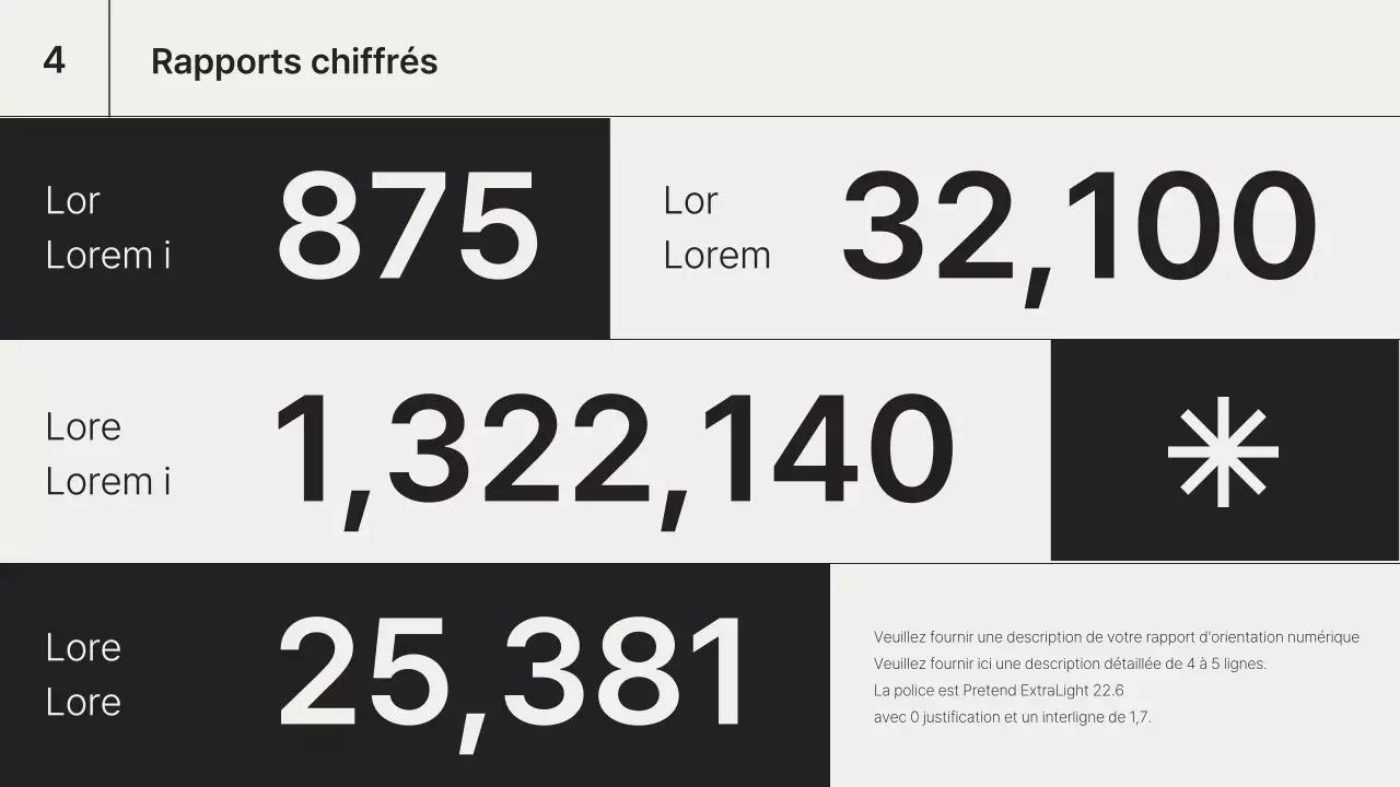 Une simple visualisation de données en noir et blanc