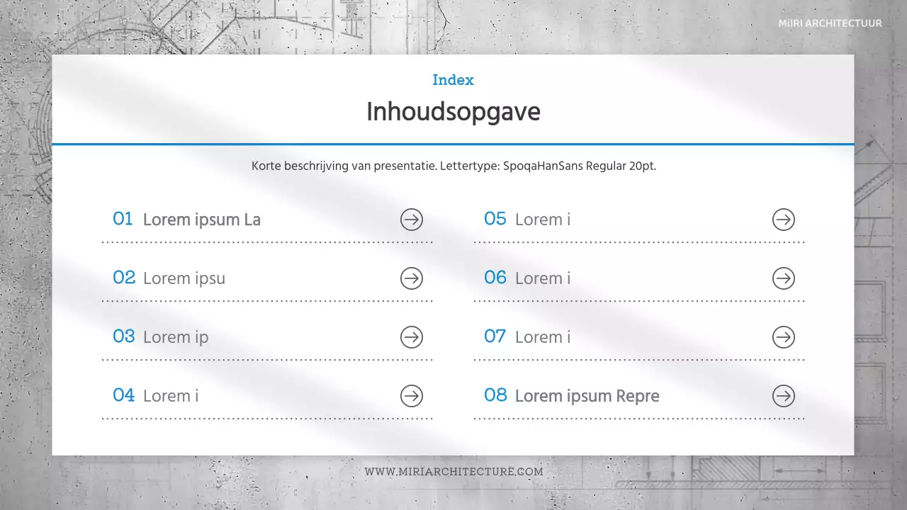 Eenvoudig architecturaal ontwerp in blauw en grijs