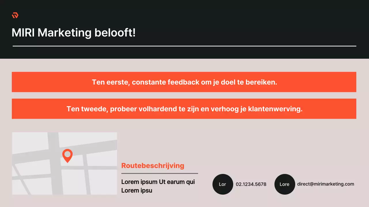 Minimalistisch PR-bureau in beige en zwart case report