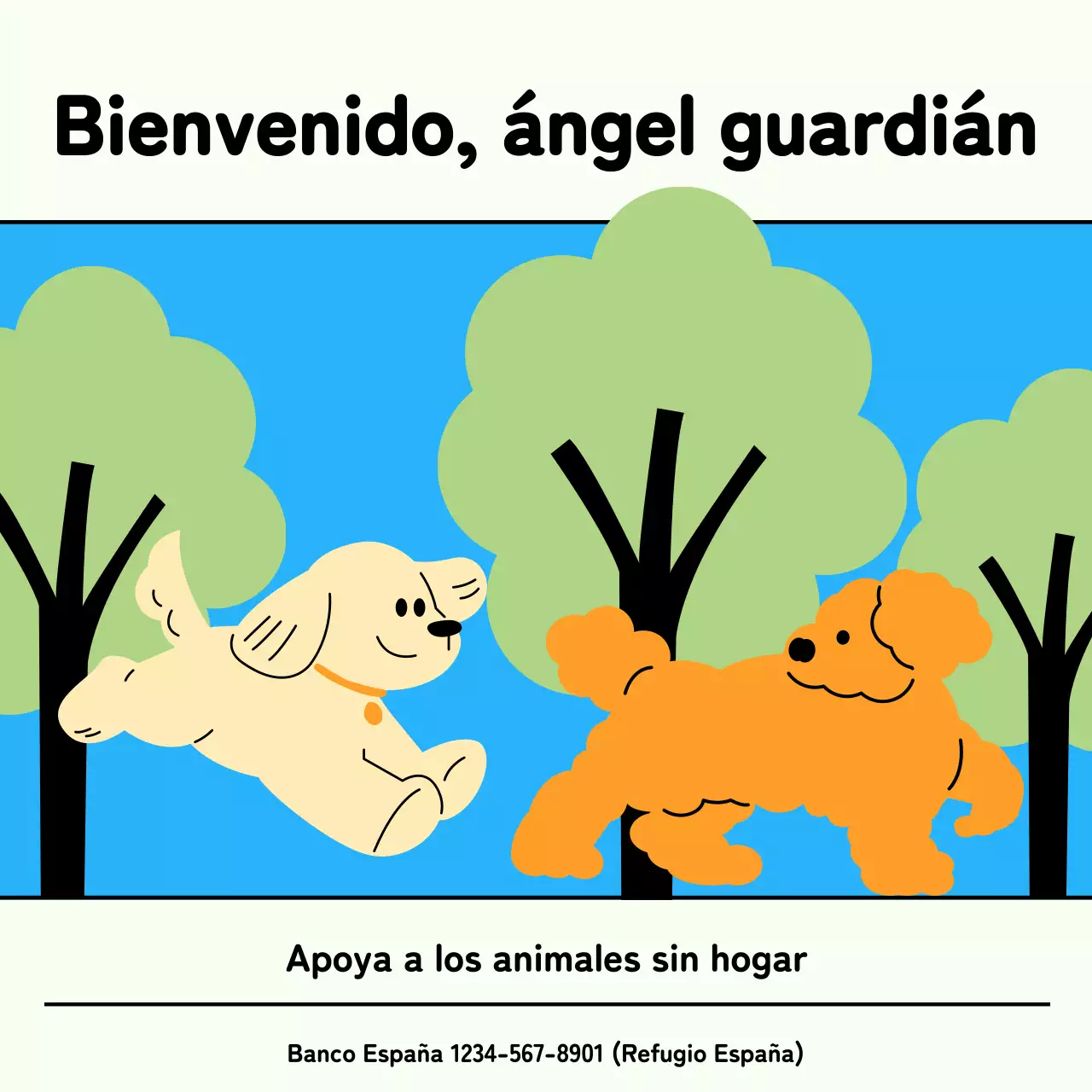 Promoción de los adorables perros callejeros azules y chartreuse