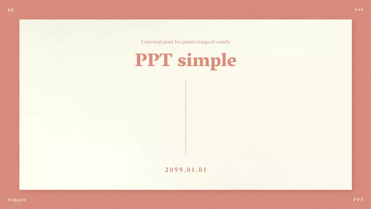 Propositions minimalistes roses pour les messages longs et courts