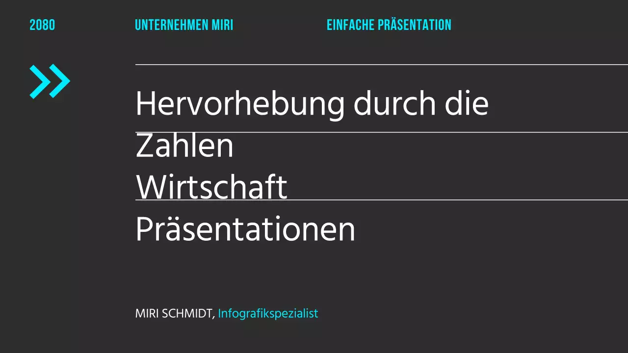 Schwarzer, minimalistischer Datenvisualisierungsbericht