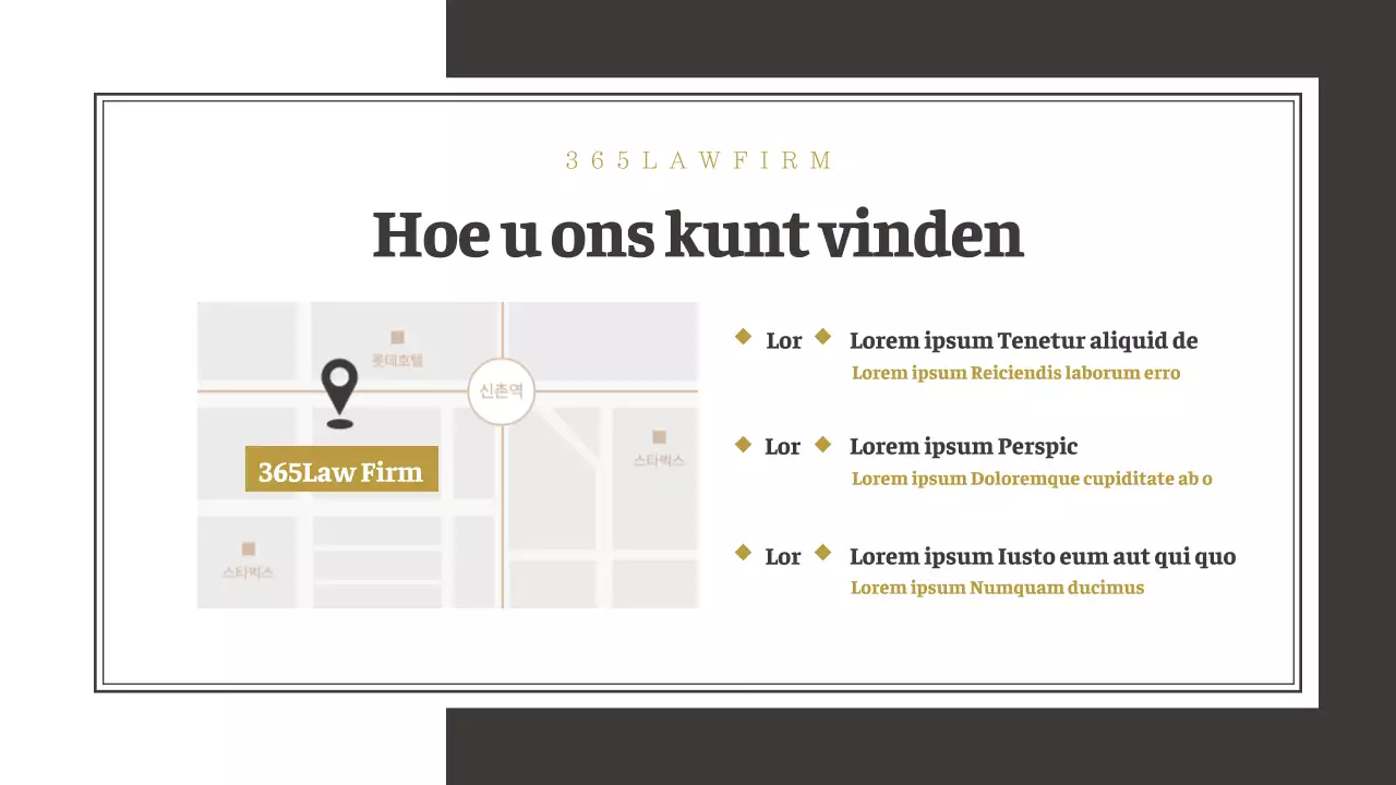 Eenvoudig bruin-wit bedrijfsprofiel advocatenkantoor