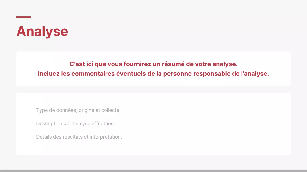 Rapport d'entreprise minimaliste en rouge et blanc