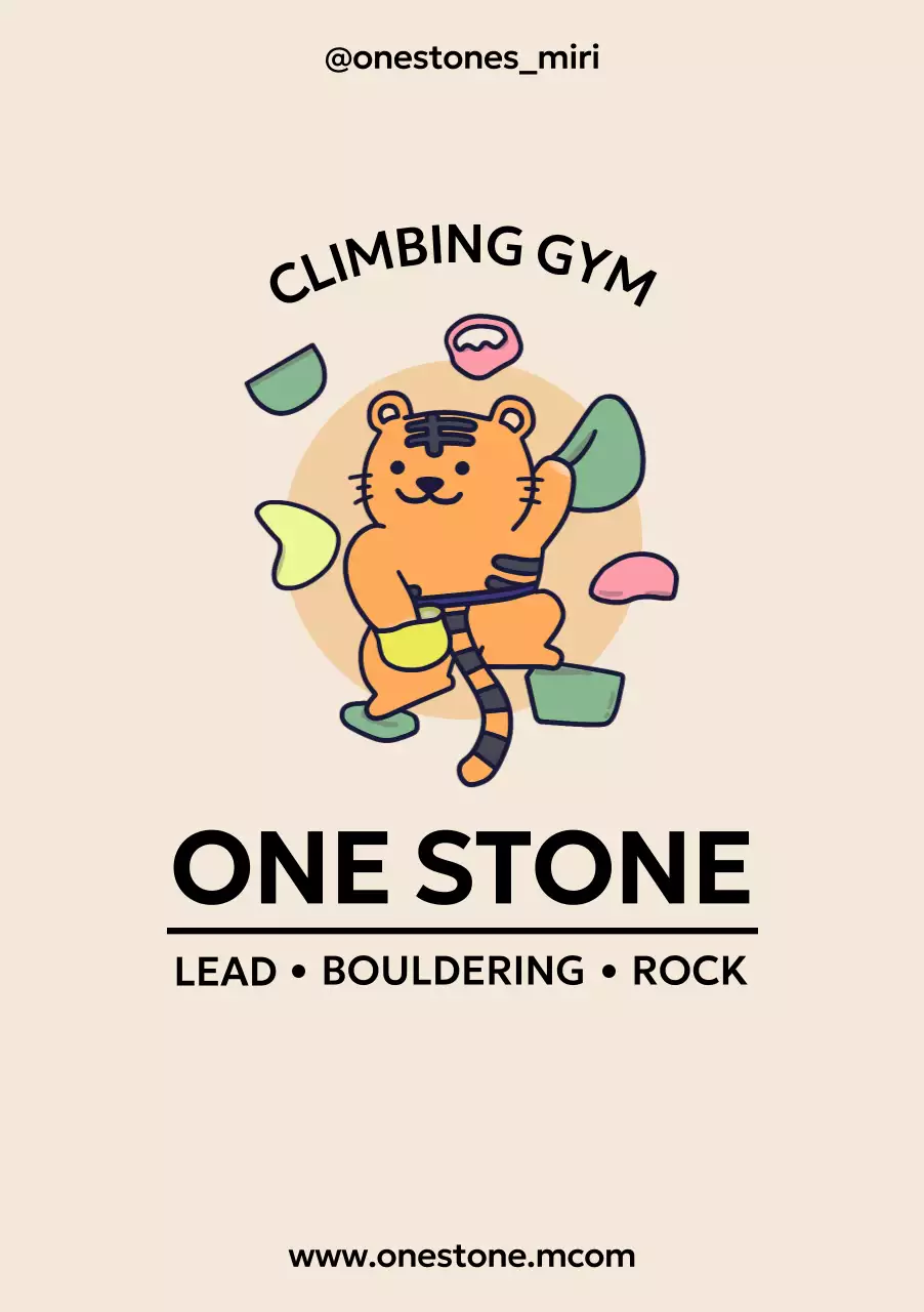 Desenho de tigre trepador giro