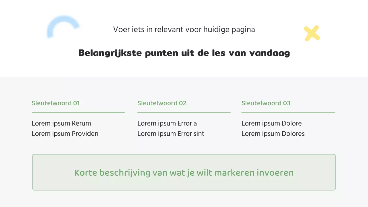 De grijze, gezellige schooljuf lesplan
