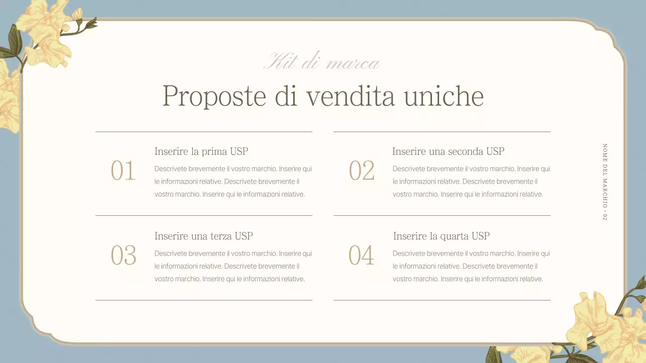 Una lussuosa dichiarazione di marca in azzurro