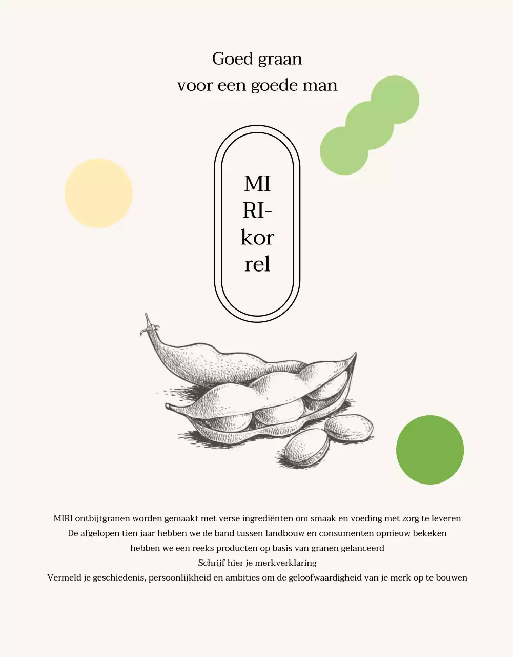 Over het beige, minimalistische sojamelkproduct