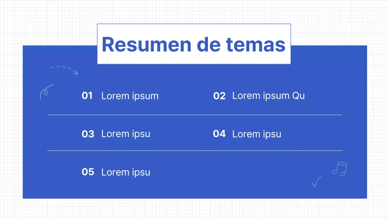 Elementos sencillos de la caligrafía en azul Recursos didácticos