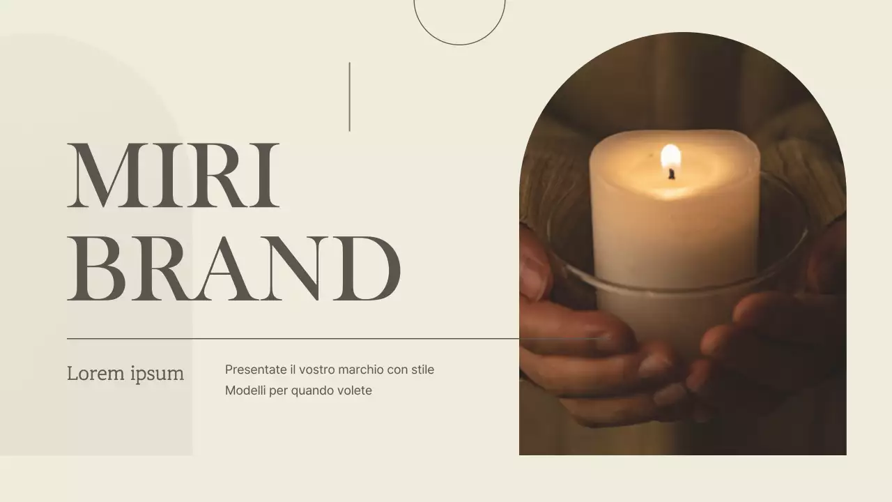 Un marchio di lusso per piccole imprese in marrone e avorio