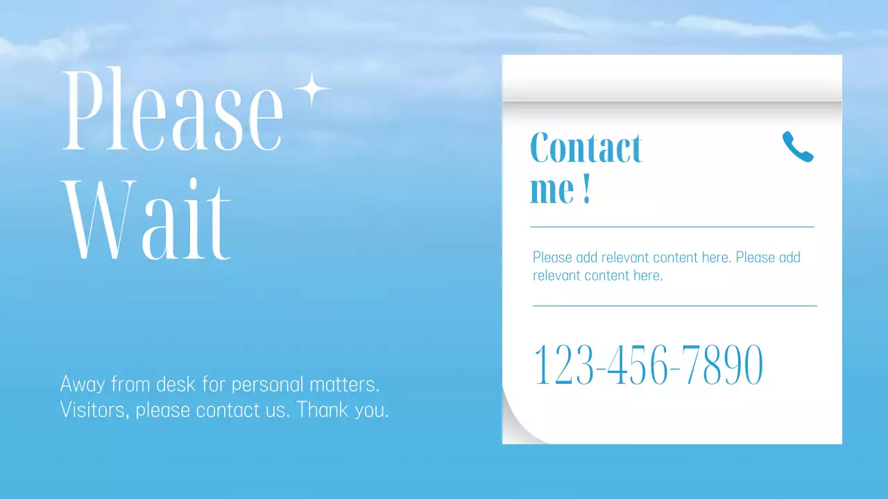 Blue Simple Surf Notice Presentation