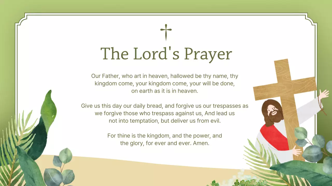 Green Traditional Church Event Announcement Presentation