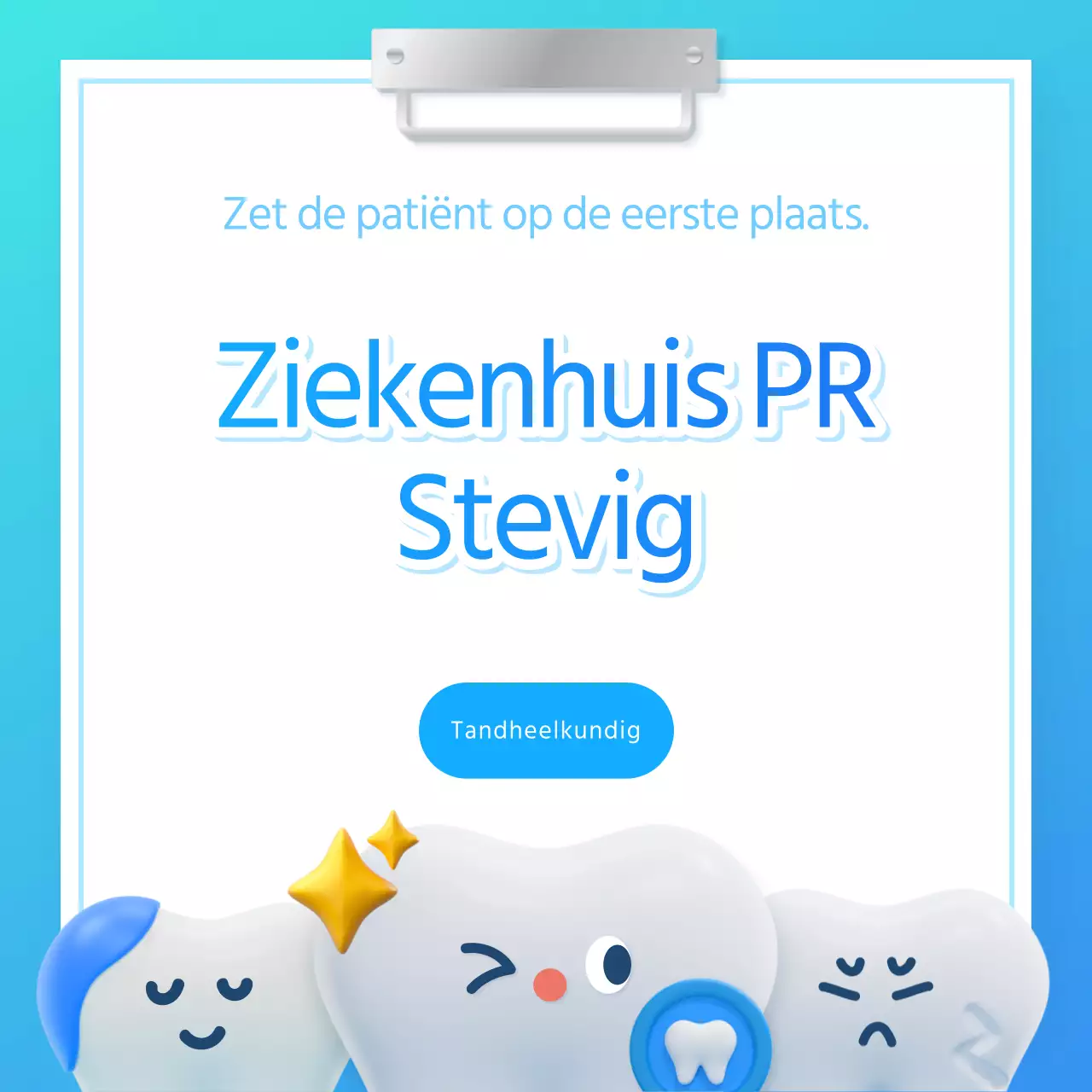 Promoot uw lichtblauwe tandartspraktijk