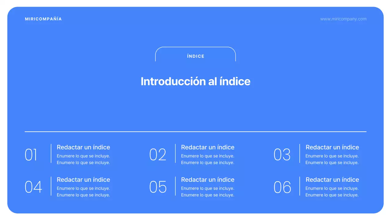 Informes corporativos sencillos en azul