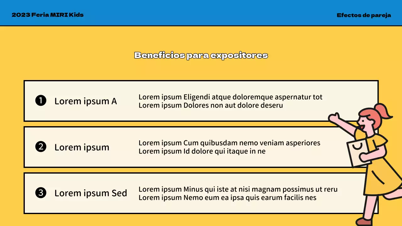 Promover la Feria Infantil Amarillo y Azul