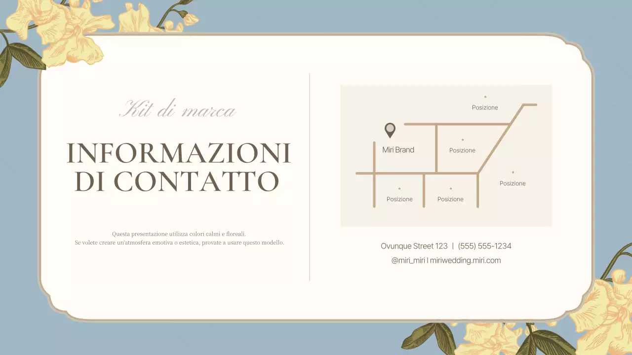 Una lussuosa dichiarazione di marca in azzurro