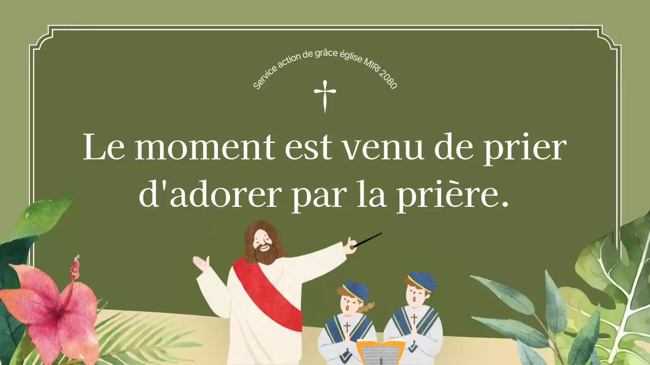 Guide pour un service de remerciement kaki et rose