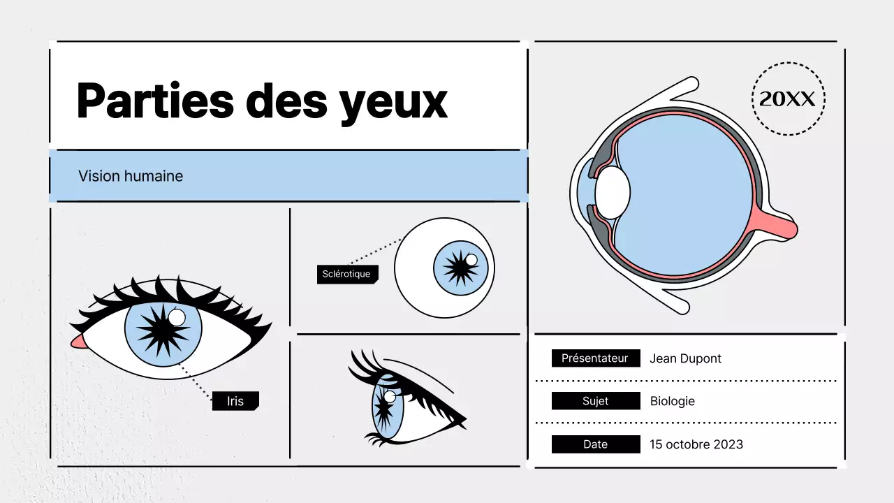 Promouvoir la science moderne en bleu clair et gris