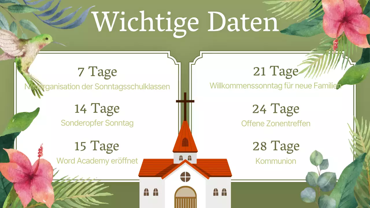 Ein Leitfaden für einen khakifarbenen und rosafarbenen Dankesgottesdienst