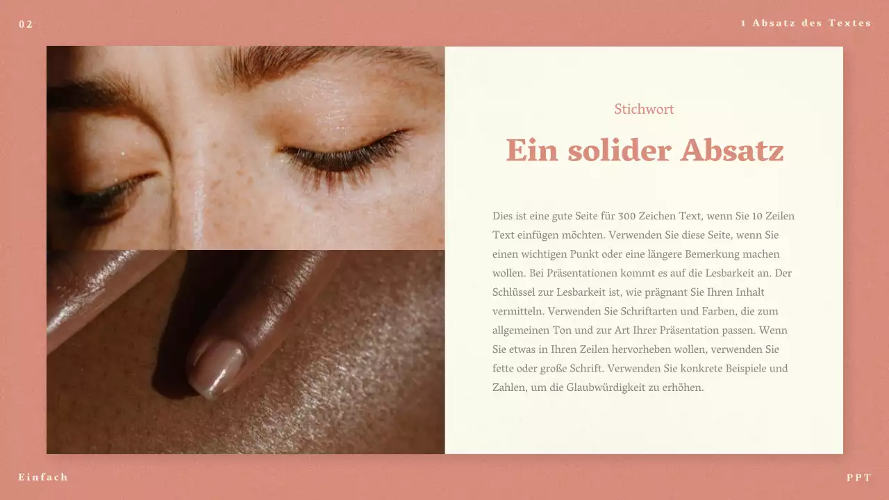 Rosa minimalistische Vorschläge für lange und kurze Beiträge