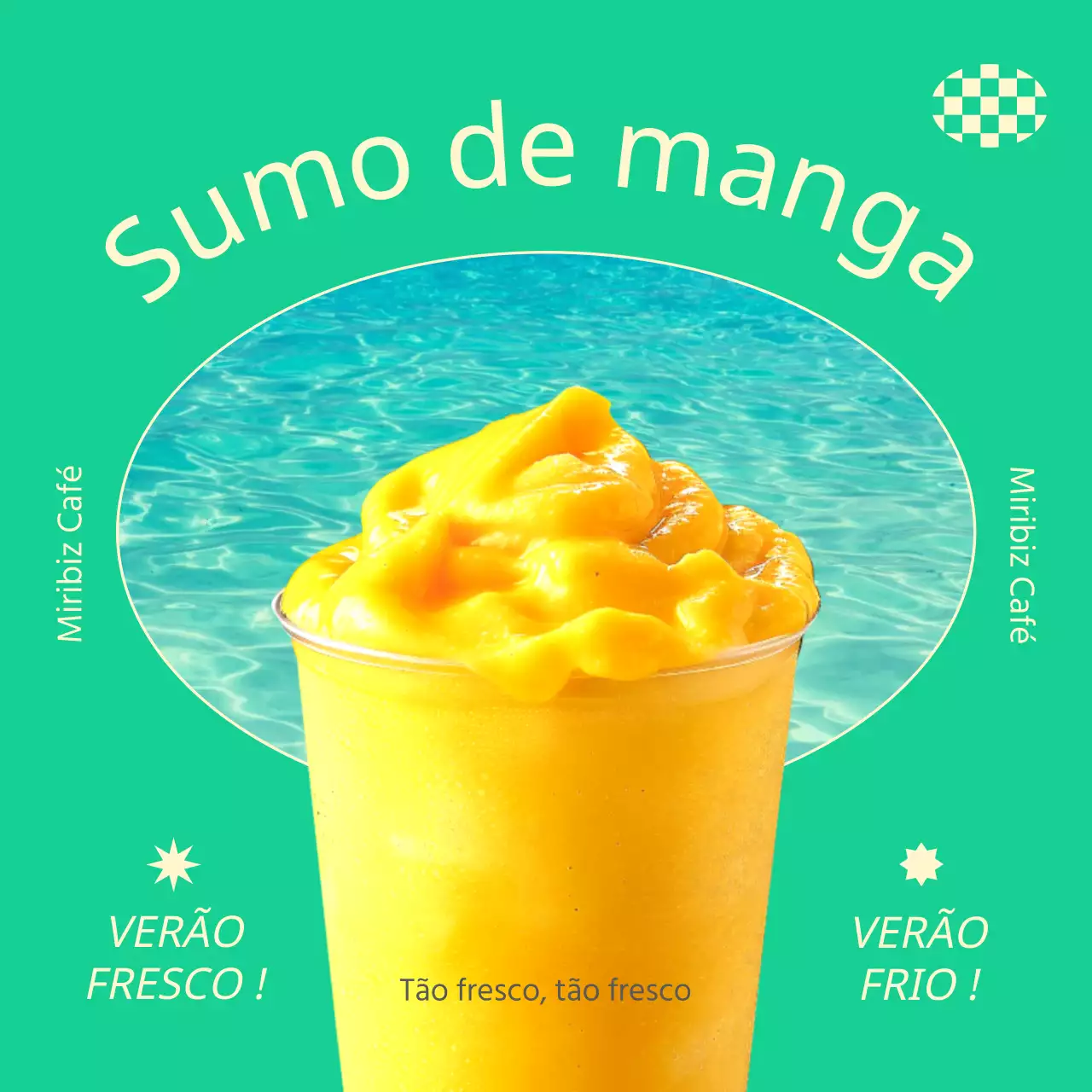 Faixa de sumo de manga para se refrescar no verão