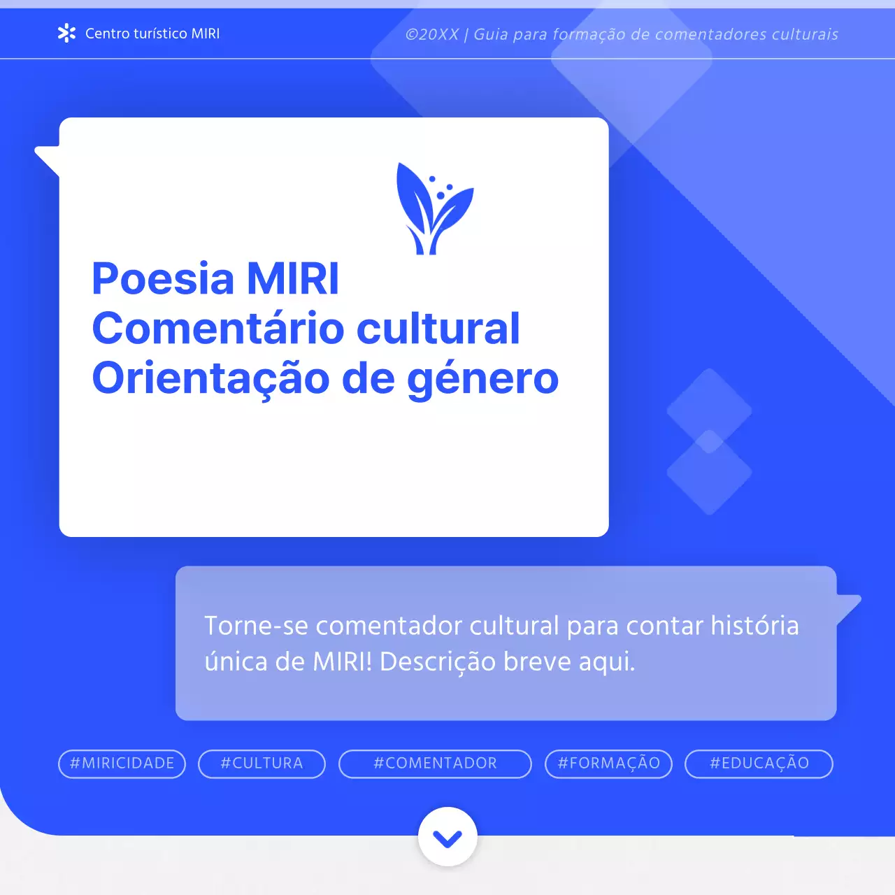 Um guia para a formação de intérpretes culturais modernos em azul e branco