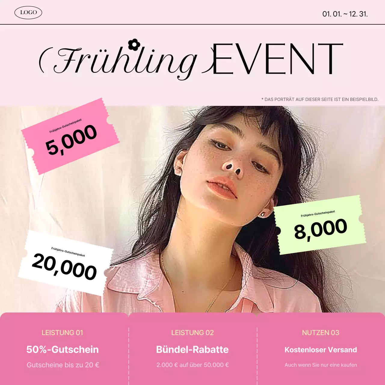 Förderung eines trendigen Modebezugs in Rosa