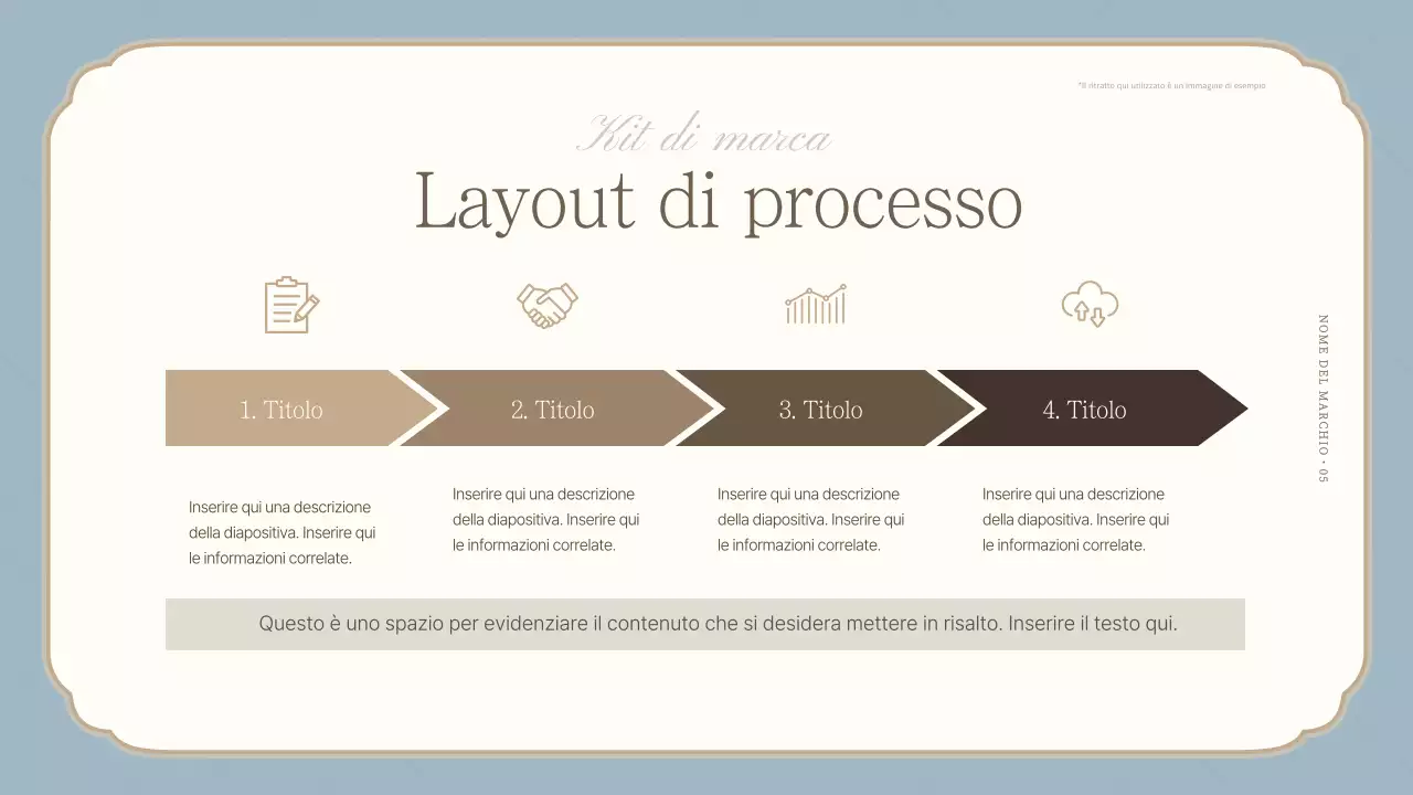 Una lussuosa dichiarazione di marca in azzurro