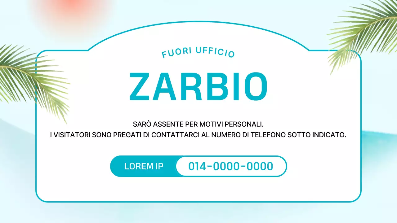 Annuncio per l'inserimento di un negozio di surf con un'atmosfera tropicale in menta e blu