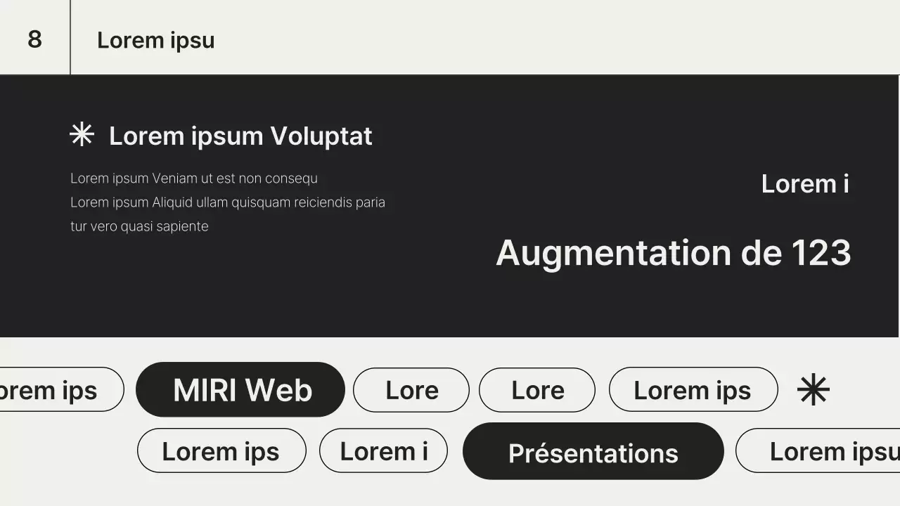 Une simple visualisation de données en noir et blanc