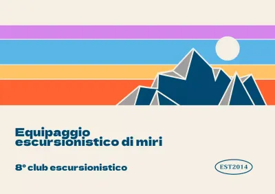 Promuovere l'associazionismo montano con illustrazioni colorate di montagne e paesaggi