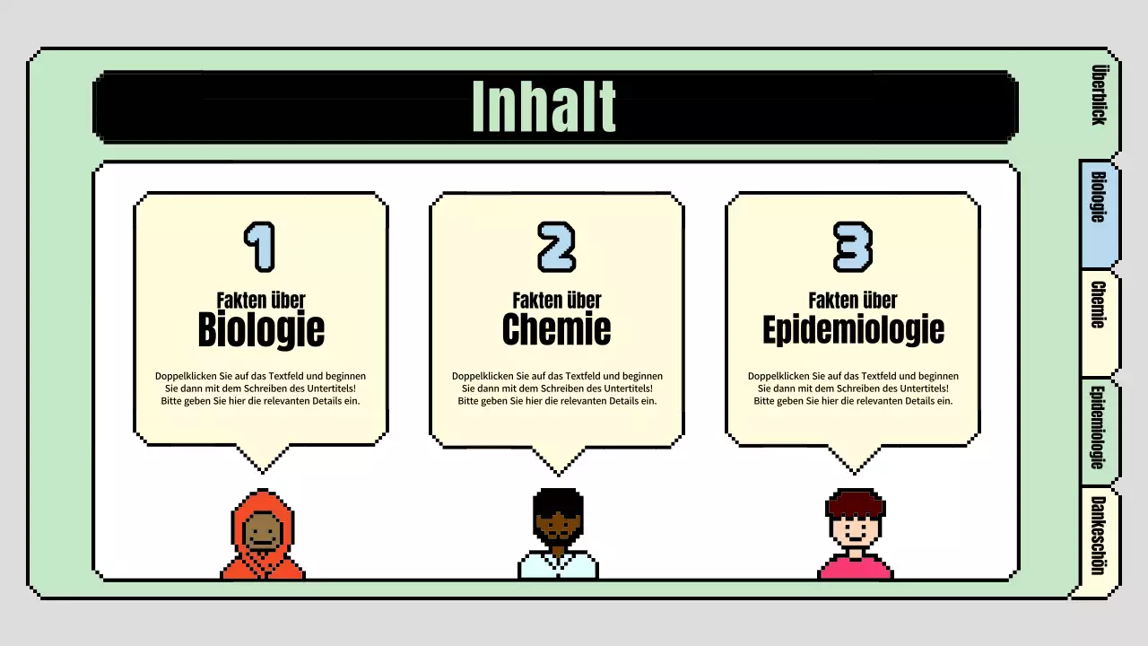 Niedlicher Unterrichtsplan für die Grundschule in Hellblau und Hellgrün