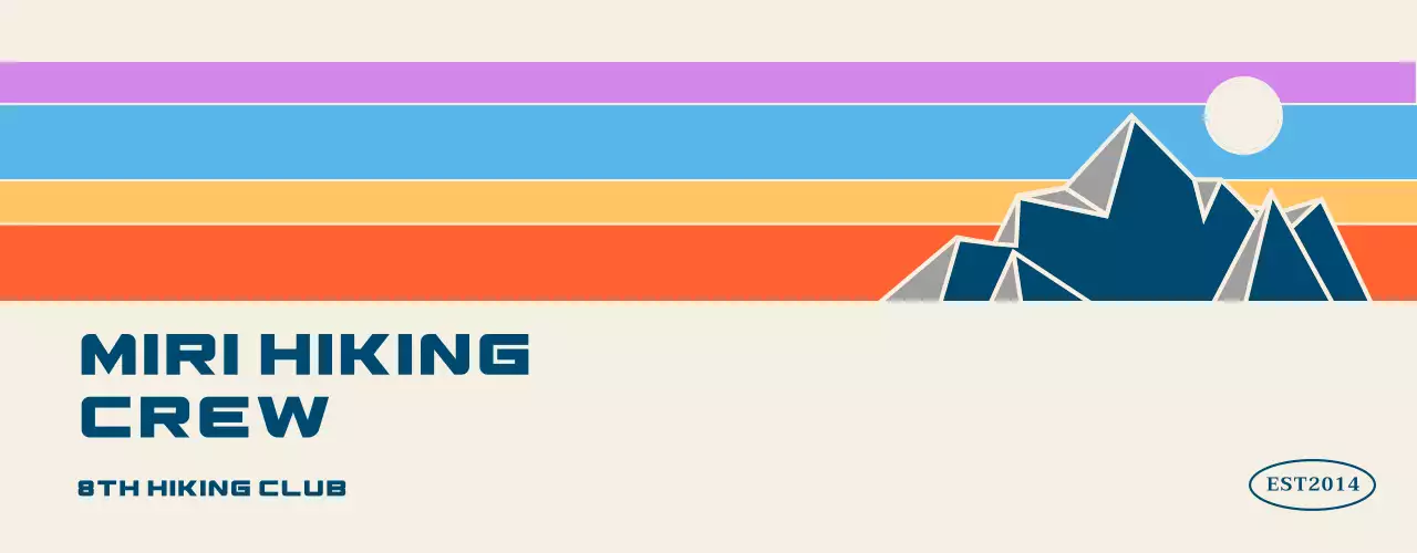 様々なカラーのイラスト山と風景の山岳会広報用カラーイラスト