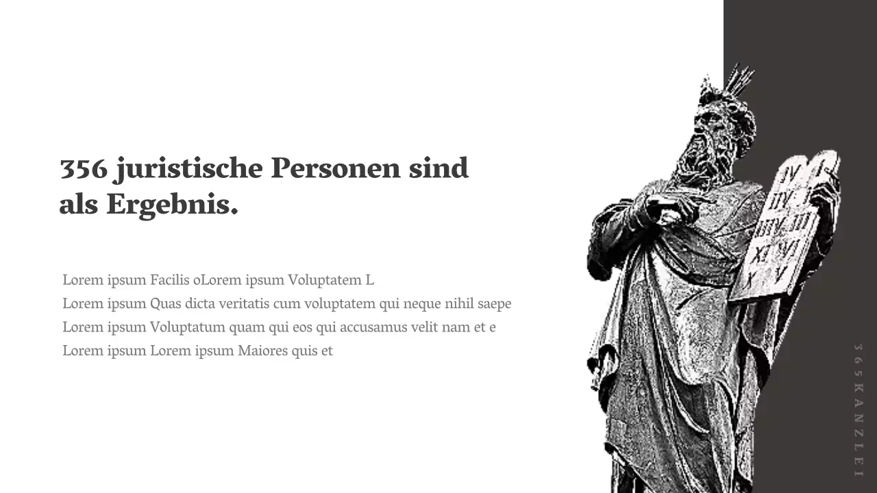 Einfaches braunes und weißes Firmenprofil einer Anwaltskanzlei