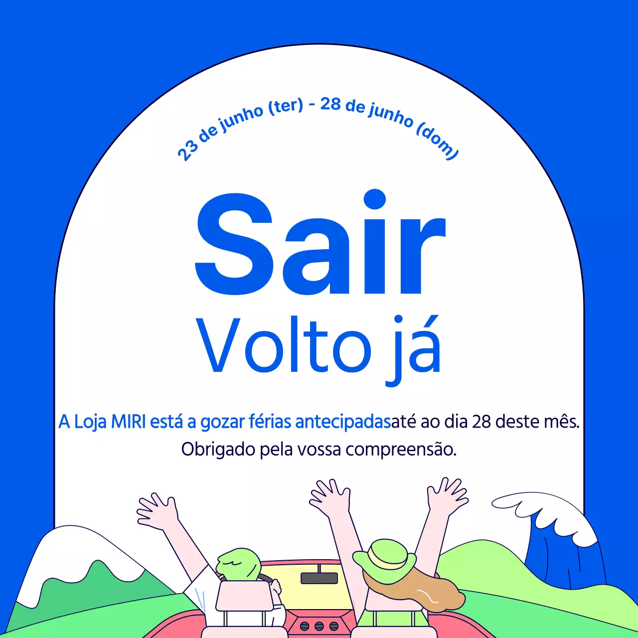 Anúncios kitsch das férias de verão em azul e verde