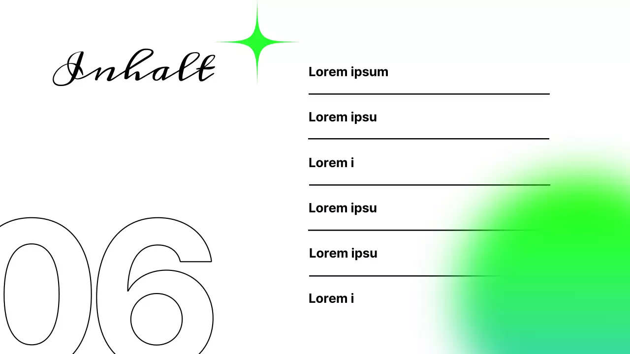 Fluoreszierende, trendige Inhaltserkenntnisse Strategiebericht