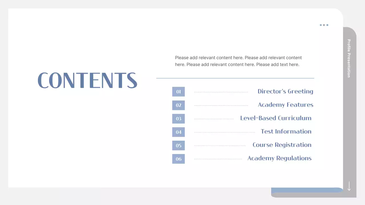 Apresentação de Estudo Profissional Cinza
