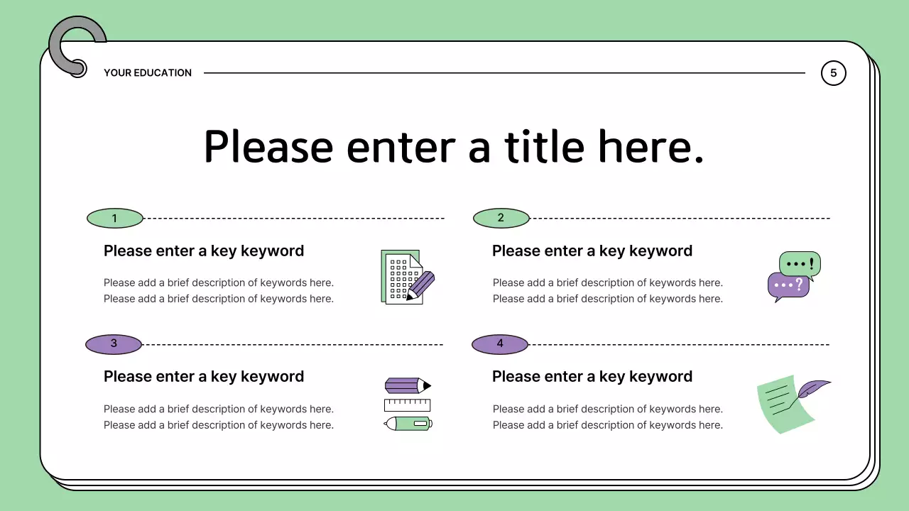 Green Modern Education Guide Presentation