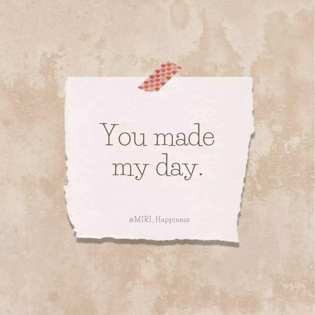 Beige Simple Greeting Card Social Media Post