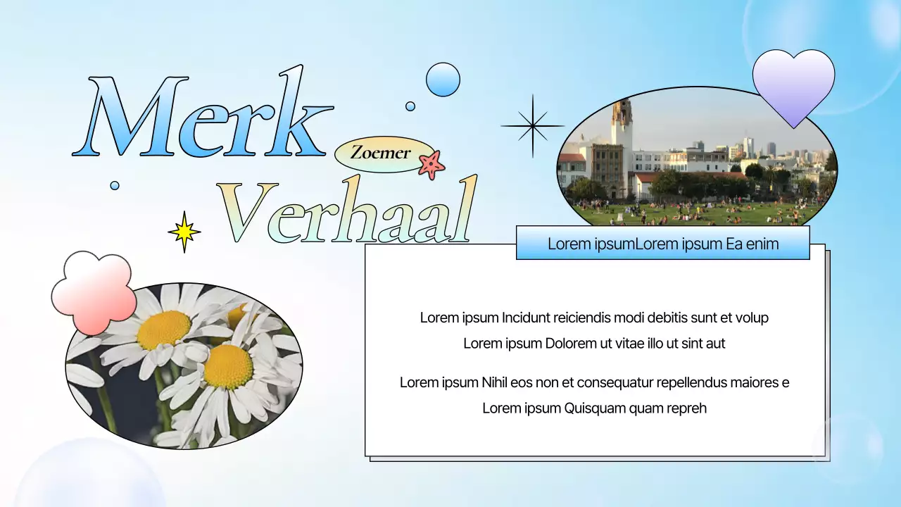 Een kitscherige zomerse merkslip in blauw