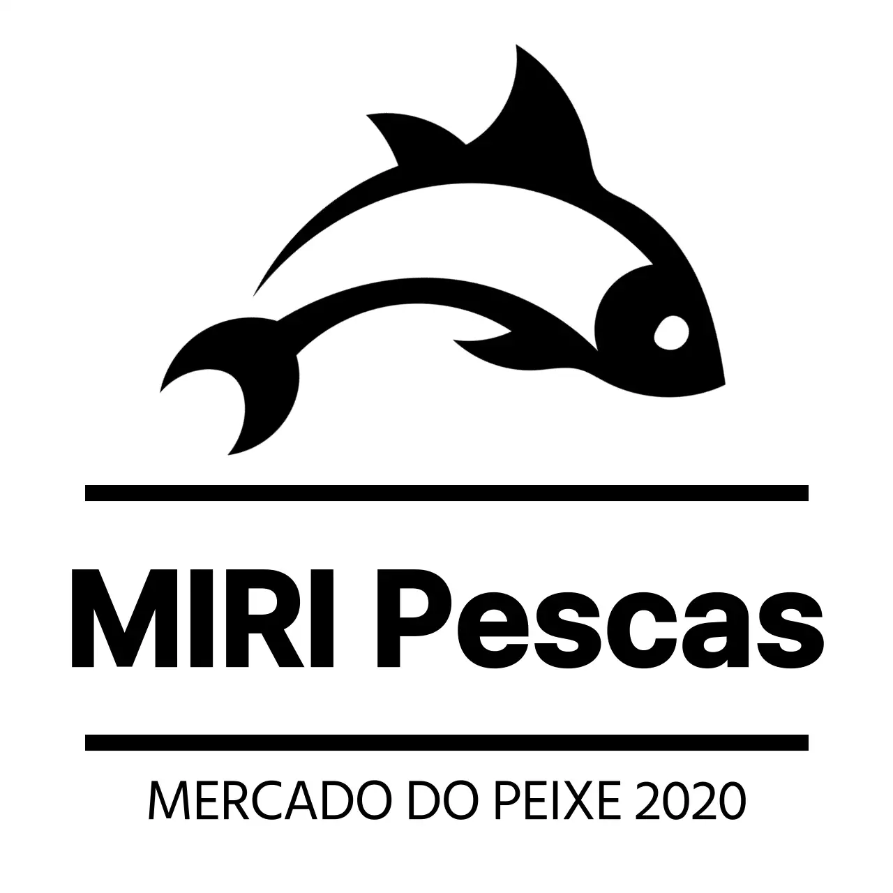 Design simples com um ícone de peixe