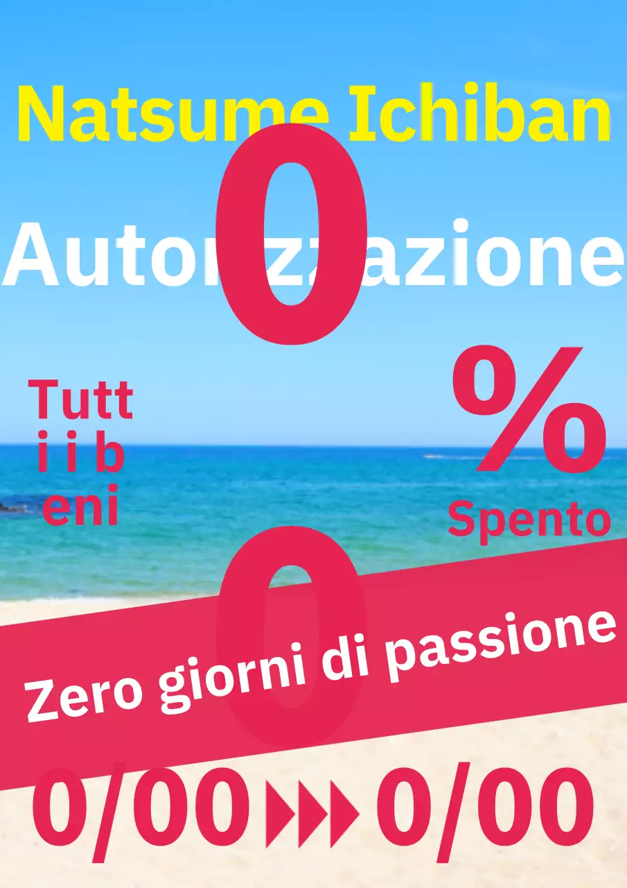 Annuncio di vendita di abiti estivi semplici ed essenziali in blu e rosso